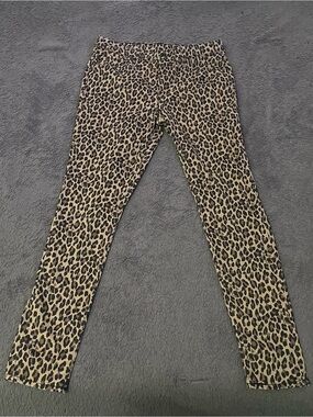 Leopard Print Skinny Jeans Women’s Size 10 Animal Print Stretch Denim Pants